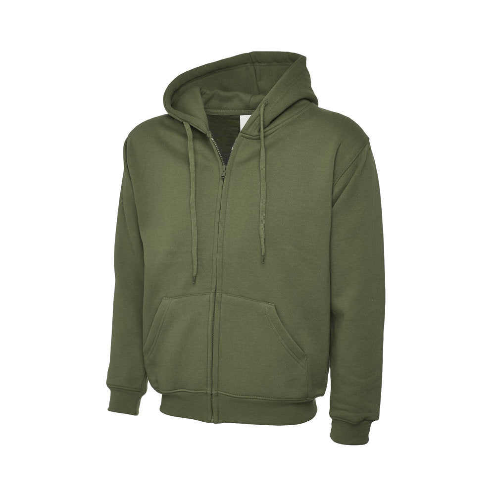 Classic Zip-Hoodie, UNEEK UC504 - Olive