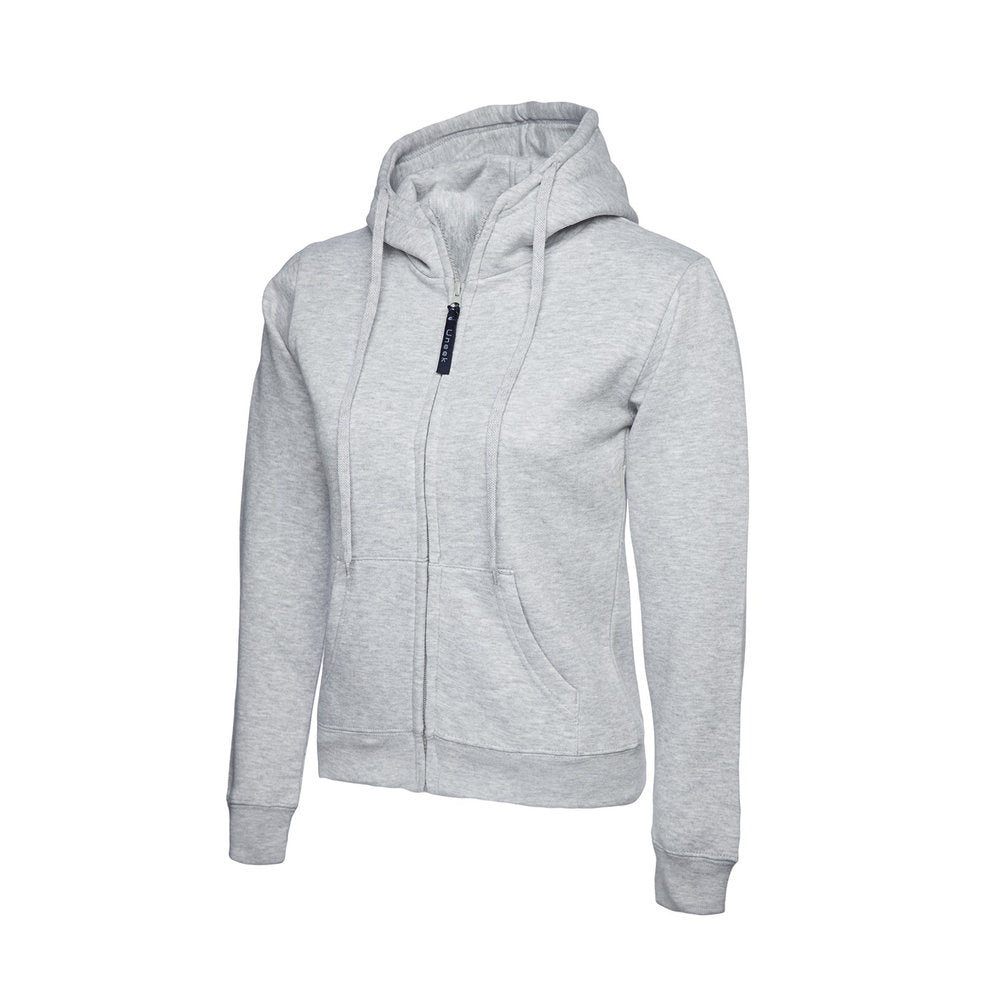 Damen Classic Zip-Hoodie, UNEEK UC505 - Heather Grey