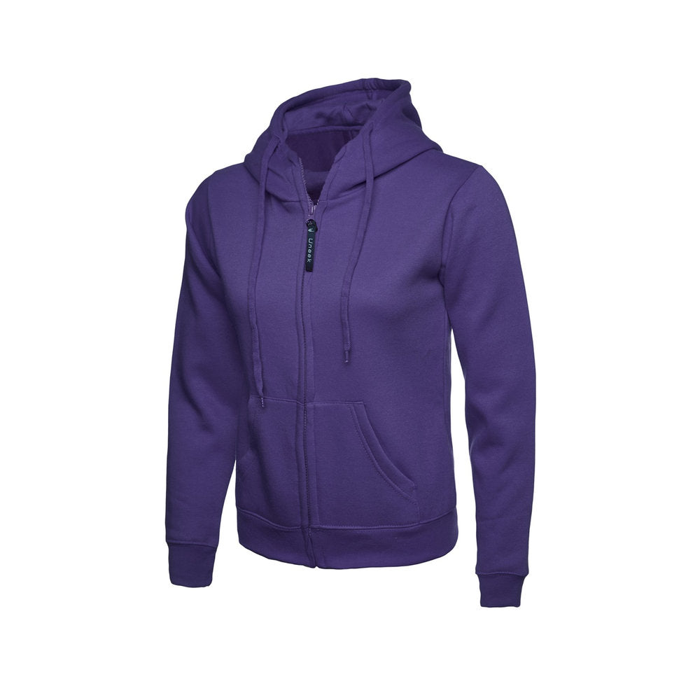 Damen Classic Zip-Hoodie, UNEEK UC505 - Purple