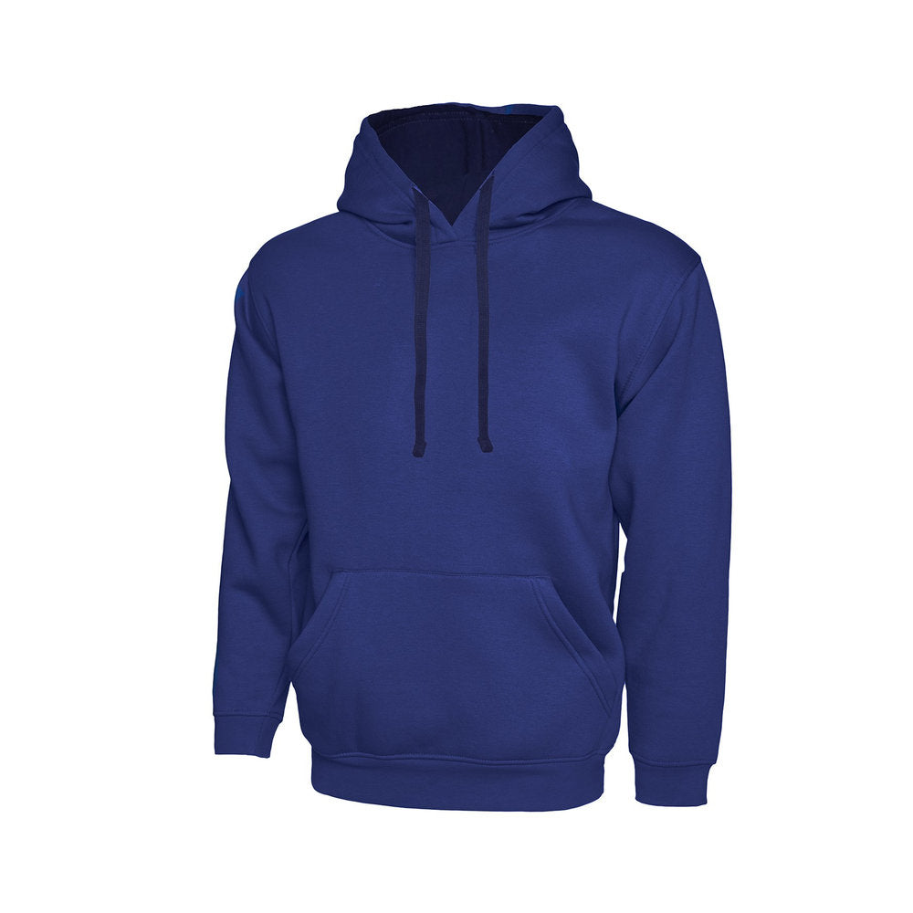 Kontrast-Hoodie, UNEEK UC507 - Royal/Navy