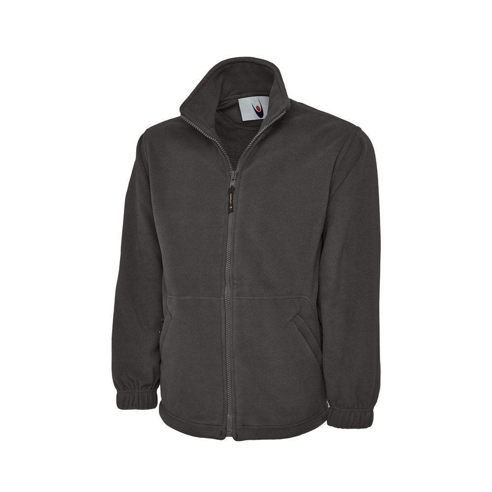 Heavyweight Fleecejacke mit Reißverschluss, UNEEK UC601 - Charcoal