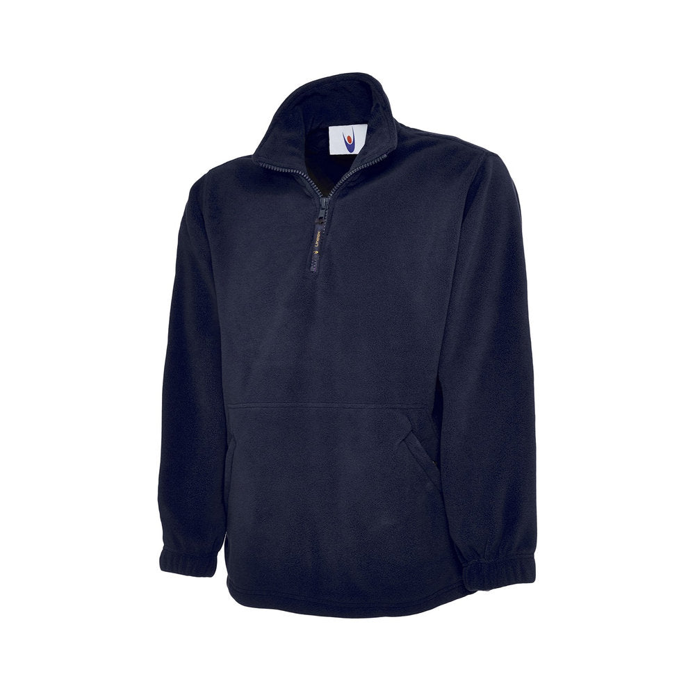Classic Fleecejacke mit kurzem Reißverschluss, UNEEK UC602 - Navy