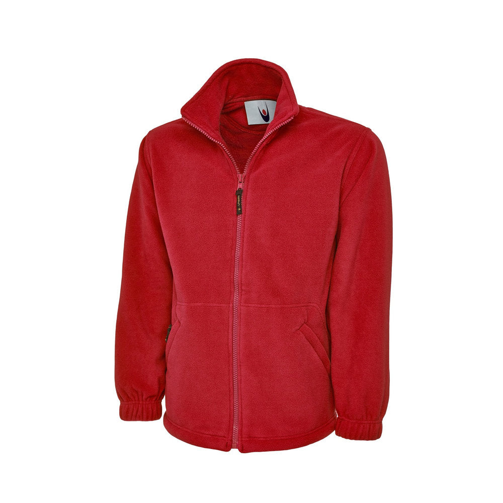 Classic Fleecejacke mit Reißverschluss, UNEEK UC604 - Red