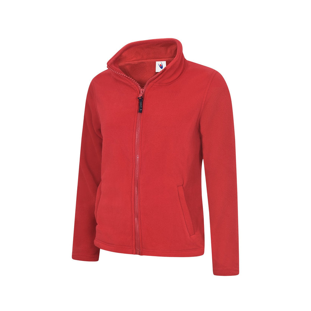 Damen Classic Fleecejacke mit Reißverschluss, UNEEK UC608 - Red