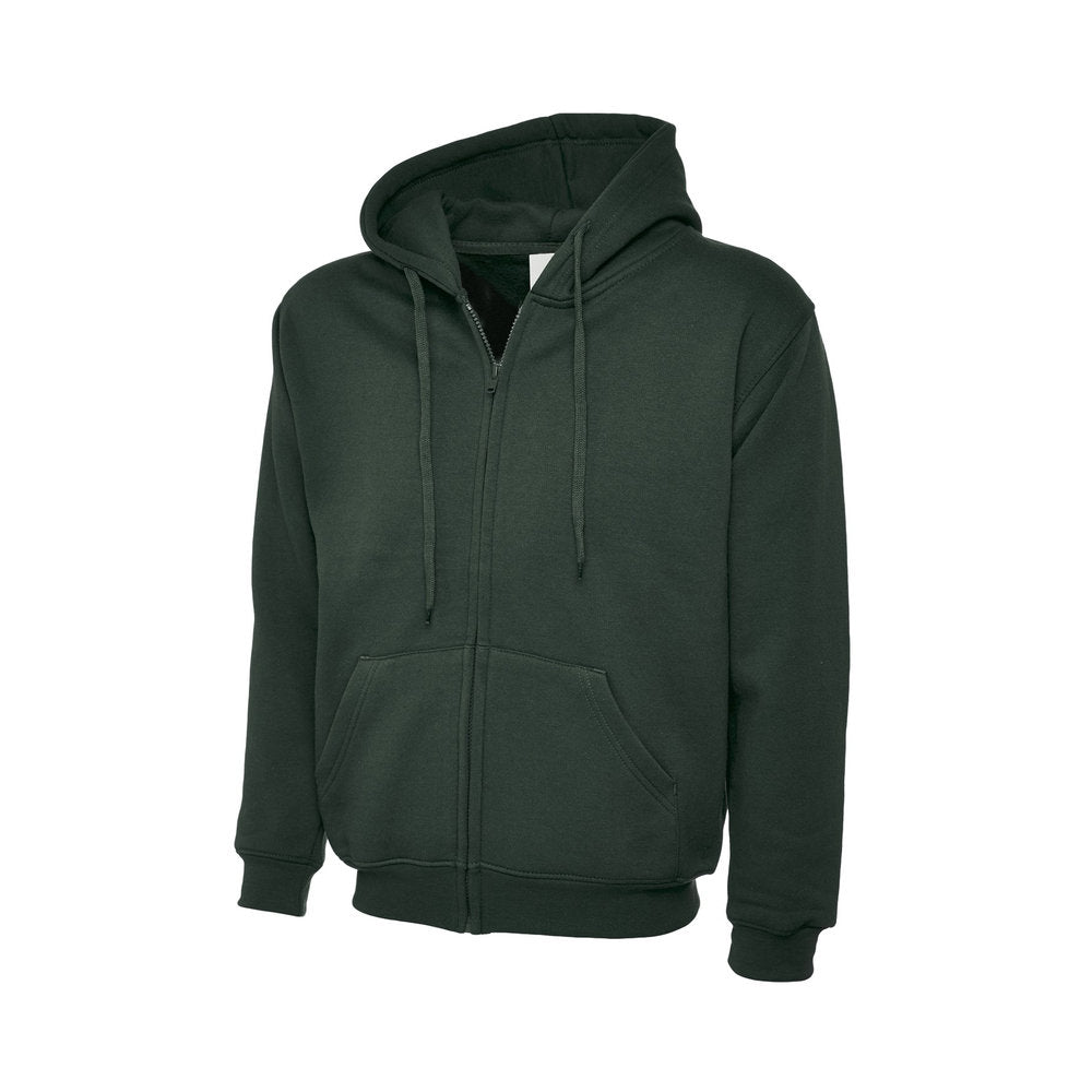 Classic Zip-Hoodie, UNEEK UC504 - Bottle Green