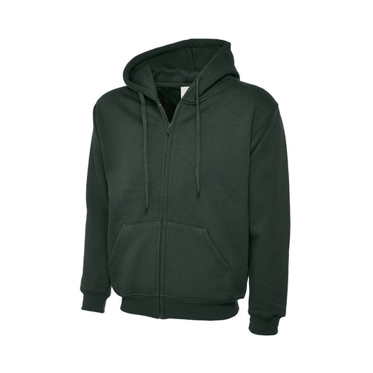 Classic Zip-Hoodie, UNEEK UC504 - Bottle Green