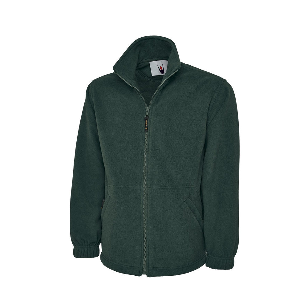 Heavyweight Fleecejacke mit Reißverschluss, UNEEK UC601 - Bottle Green