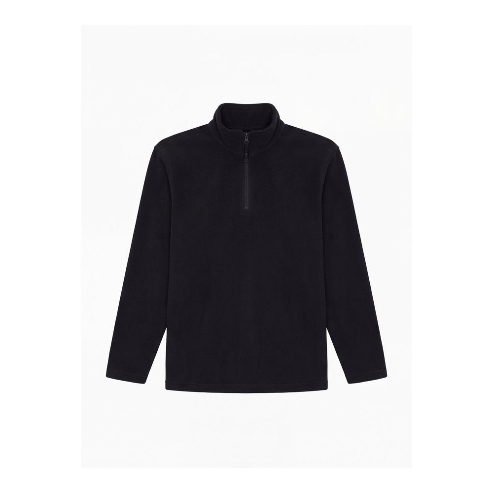 Leichte Microfleecejacke mit kurzem Reißverschluss, UNEEK UC610 - Black