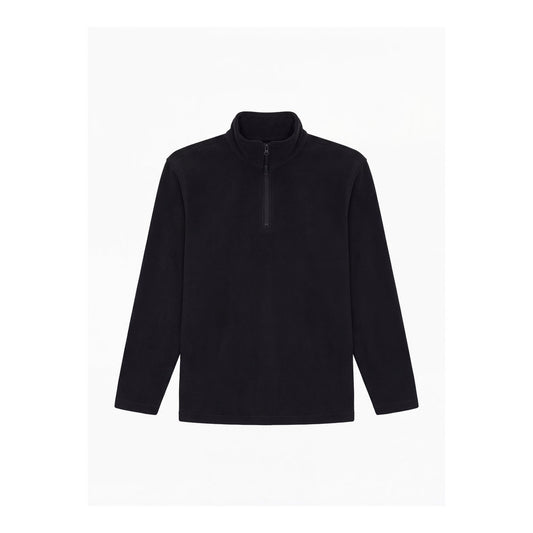 Leichte Microfleecejacke mit kurzem Reißverschluss, UNEEK UC610 - Black